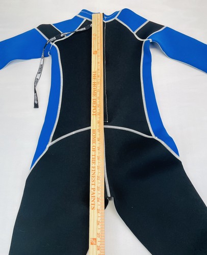 HISEA SCUBA DONKEY WETSUIT Youth Sz 12 Unisex Black Blue Long Sleeve Full - Picture 4 of 9