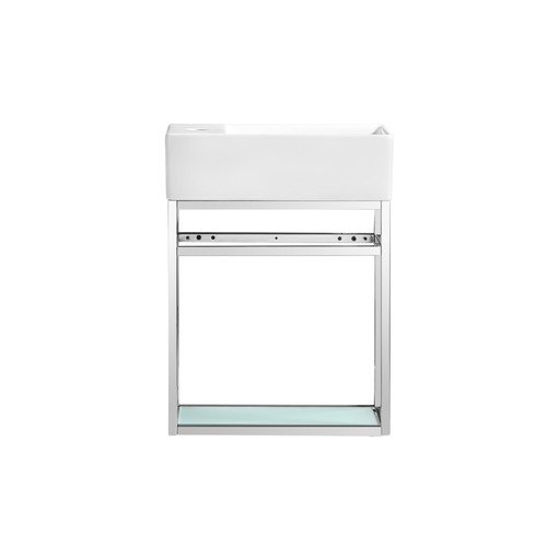 Swiss Madison SM-BV551 Pierre 18" Wall Mounted Console Sink Set - Chrome