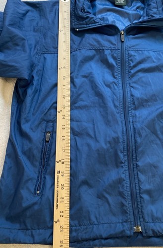 L.L. BEAN Womens Blue Zip Hooded Windbreaker Jacket Sport Hiking Walking M - Picture 6 of 7