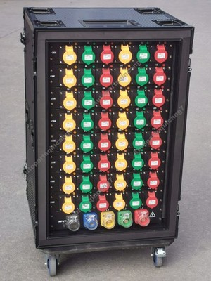 48x16A CEE 3pin Output Power Distributor Box 380v 400A CEE Power Rack