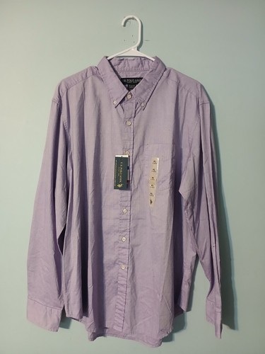 U.S. Polo Assn. Button Down Webhemd Herren XL Lavendel - Bild 6 von 7