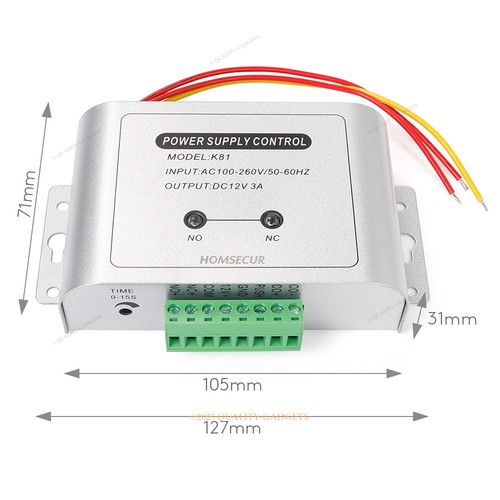 HOMSECUR Impermeable IP66 APP WIFI Huella Dactilar PIN Control de Acceso Teclado Táctil - Imagen 6 de 10