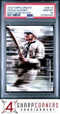2018 TOPPS UPDATE DON'T BLINK BLACK #DB-13 HONUS WAGNER HOF #/299 POP 4 PSA 10