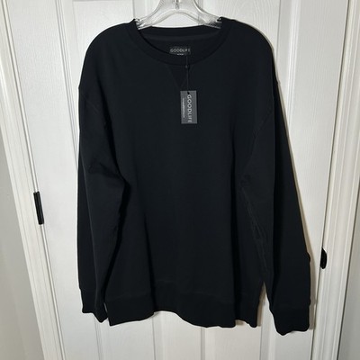 Goodlife Men's XXL Crew Neck Pullover Terry Sweatshirt Lightweight NWT