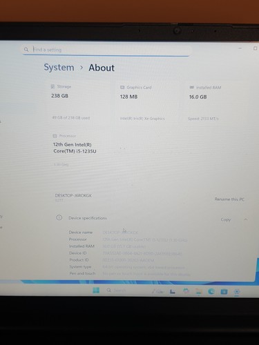 Lenovo V15 G3 IAP - 15.6" - Intel Core i5 - 1235U 4.4GHZ 16GB RAM 256GB SSD,SL11 - Picture 5 of 16