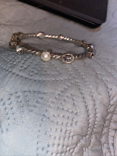 Brighton Monte Carlo Armband aufklappbar Magnet Armreif Kunstperlen Strass - Bild 4 von 5