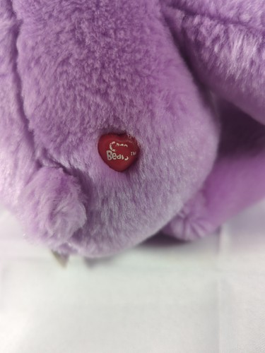 Juguete de peluche Share Care Bear púrpura 2007 14 pulgadas  - Imagen 4 de 7