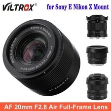 VILTROX AF 20mm F2.8 Full Frame STM Auto Focus Lens for Sony E Nikon Z Mount
