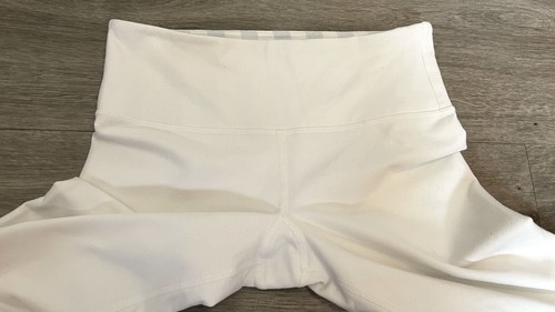 Leggings Lululemon Crop bianchi taglia 2 cuciture interne 19,75”L - Foto 7 di 13