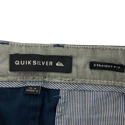 Quicksilver Boys Chinos Pants Size 26/12 Navy Blue Everyday Union Straight Fit - Picture 3 of 16