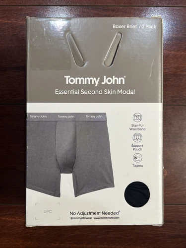 3-Pack Tommy John Essential Second Skin Modal Boxer Brief Mens Large 35-38” New - Picture 11 of 15