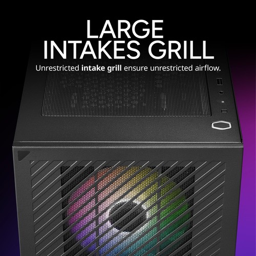 Cooler Master Elite 301 Micro-ATX Case w/ Tempered Glass, ARGB Fans & Type-C - Picture 9 of 11