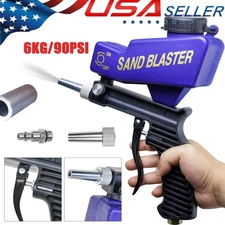6kg Hand Held Portable Media Spot Sand Blaster Gun Air Gravity Feed Rust Remover
