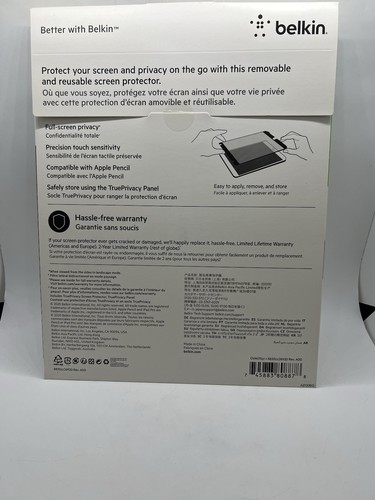 Belkin Apple iPad Pro Privacy Screen Filter 12.9” Protector 6th 5th 4th 3rd Gen - Picture 10 of 14