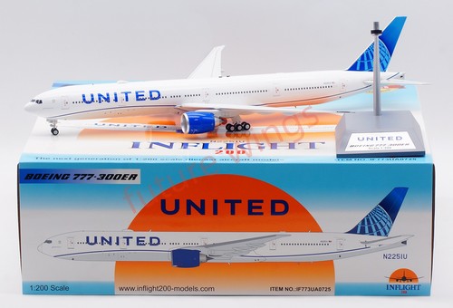 1:200 InFlight200 United Airlines B777-300 N2251U Diecast Aircraft Model - Picture 2 of 16