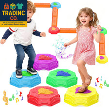 Stepping Stones for Kids, Light up Musical Balance Beam and Non-Slip Toddler Bal