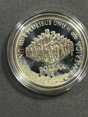 US Constitution Commemorative Proof Silver Dollar 1987 NIB - Picture 2 of 8