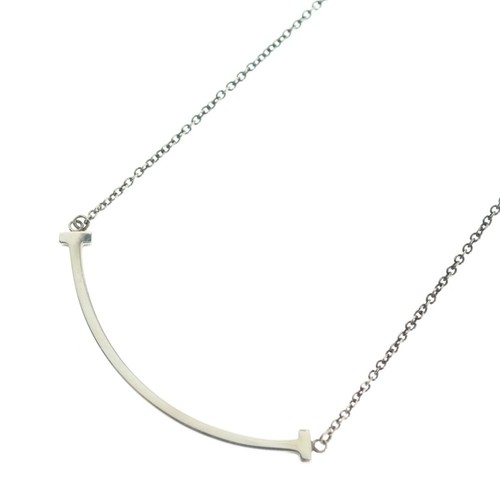 Tiffany&Co Tiffany T Smile Anhänger Kette Halskette Silber gebraucht e89dcb746c60689308