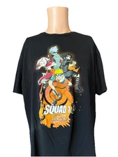 Naruto Squad 7 Character Logo Black Tee T-shirt Mens Sz 2XL