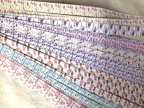 Patrones Froebel Moravia Estrella Alemana Tiras de Papel Origami Adornos Coloridos... - Imagen 2 de 8