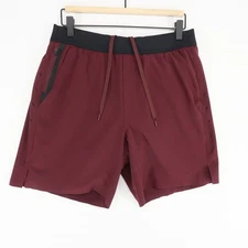 Ten Thousand Interval Short Mens Shorts M Maroon Training Running 7" Lined