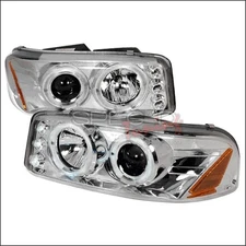 Spec-D Tuning 2LHP-DEN00-TM Halo LED Projector Headlights for 00 to 06 GMC De...