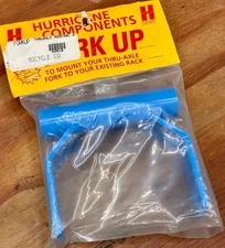 New Hurricane Components Fork Up Thru-Axle Adapter 20mm x 110mm Blue Made in USA