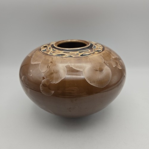 Vintage 1980 George Smyth Studio Kunstkeramik Kristallglasur Vase - Bild 3 von 19