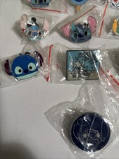 Stitch Disney Pin Lot of 13. W/ STITCH LANYARD US SELLER 1