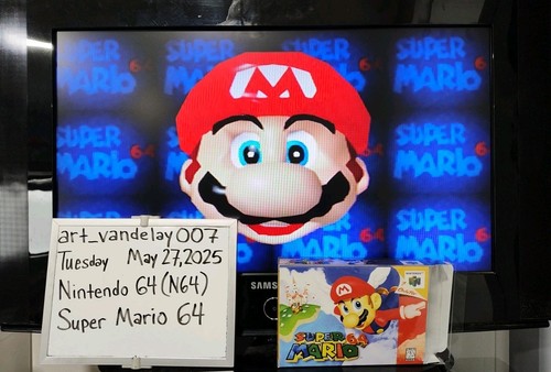 Super Mario 64 (N64, 1996) VGC w/ Manual + Case Protector Cleaned & Tested READ! - Picture 17 of 24