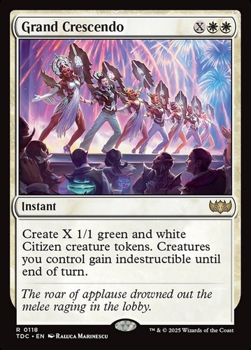 Grand Crescendo 0118 Non Foil Rare Tarkir Dragonstorm Commander MTG NM