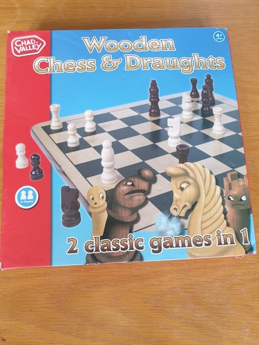 Ajedrez y corrientes de aire tradicionales del valle de Chad - Tablero de madera y piezas de juego - Completo - Imagen 10 de 21