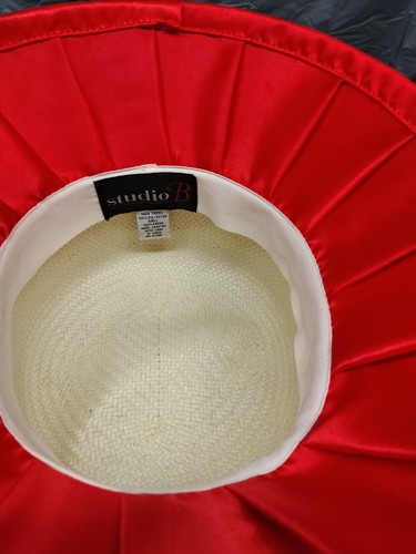 Vintage Studio B Dark Orange Wide Brim Top Hat - Picture 11 of 14