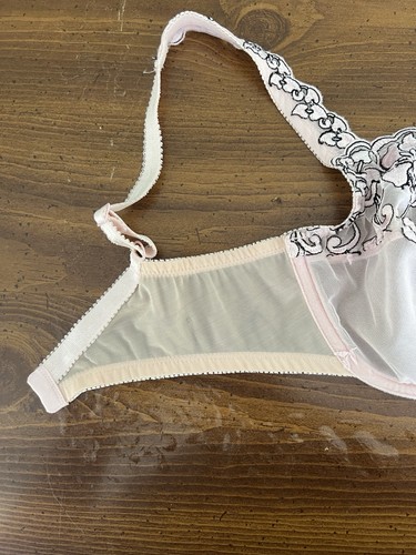 Victoria's Secret Vintage transparenter ungefütterter BH 34DD Blumen Mesh - Bild 2 von 11