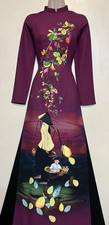 Ao Dai L  a 3D Vietnamese Dress With Pant - Size : Small