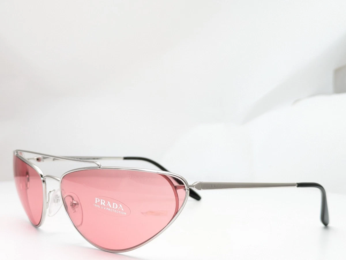 Prada Pink Tinted Narrow Cat-Eye Sunglasses - Women Accessories Amazon.com: Prada PR 68TS ZVN436 Gold Metal Cat-Eye  main image 3