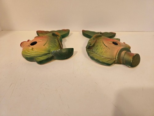 Vintage Miller Studio Pair Of Chalkware Green Fish Wall Decor 1969 - Bild 9 von 13