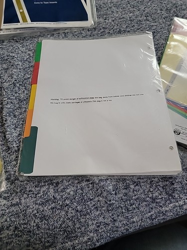 Assorted~Ready Index Dividers/Mixed Lot Of 9. New - Picture 9 of 17