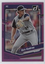 2023 Panini Donruss Holo Purple Ben Kudrna #132 0i8b