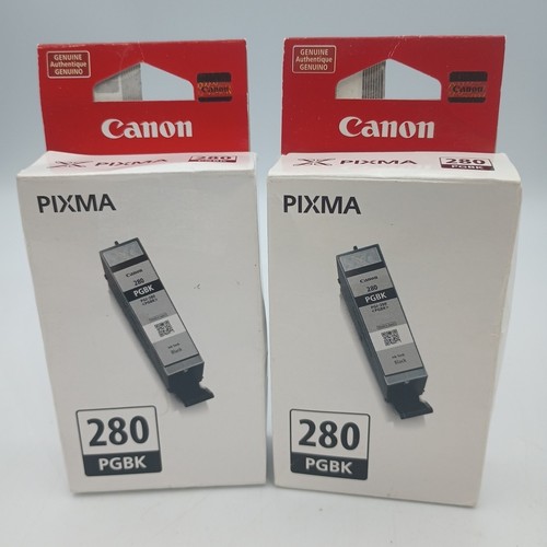 (2) Canon 280 Schwarz Patrone Pixma PGI-280 PGBK Original Original OEM