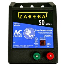 Zareba 50 Mile AC-Powered Low Impendence Electric Fence Charger - Contain Pig...