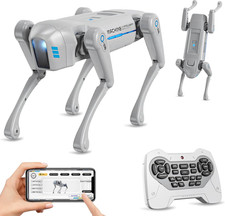 Smart Robot Dog Toy, Interactive STEM Robot Pet, Voice Remote Control, App Pro
