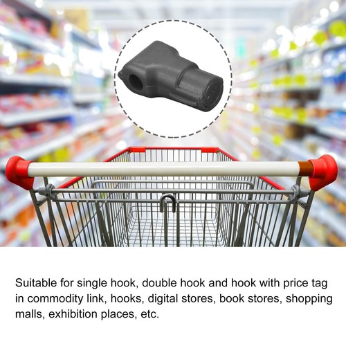 50pcs Retail Store Anti-theft Hook Lock 6mm Magnetic Display Shelf Lock black - Picture 6 of 6