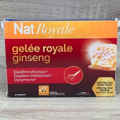 NATURAVIGNON Gelée Royale Ginseng NatRoyale 20 ampoules – 10/26 - Photo 1/2