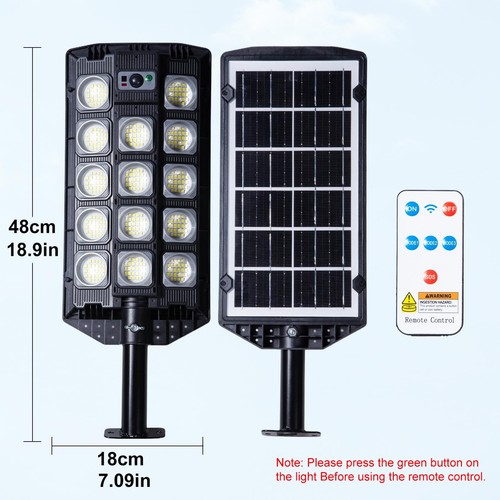 Solar Street Lights Outdoor with Motion Sensor & Remote, [364 LED/1000LM/3 Mo... - Picture 7 of 7