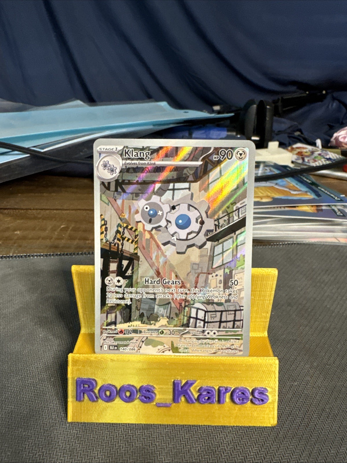 Klang 140/086 Pokémon SV Black Bolt Illustration Holo Card Near Mint Condition