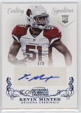 2013 National Treasures Signatures Century Blue /5 Kevin Minter Rookie Auto RC