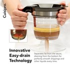 Fat Separator with Bottom Release, Plastic, 4 Cup Strainer with Handle
