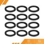 12Pcs Nitrile Rubber Flat Washer DN65 3 5/32"OD 1/2" ID x 1/4" Thick Black