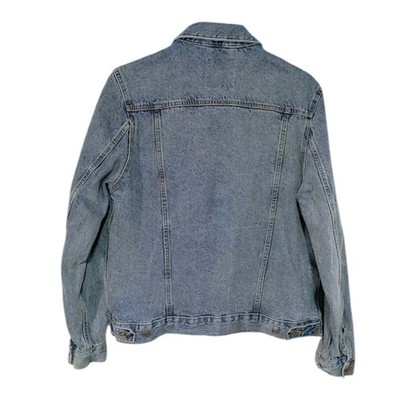 Vintage Route 66 Jean Trucker Jacket Men's Size Large Blue Denim